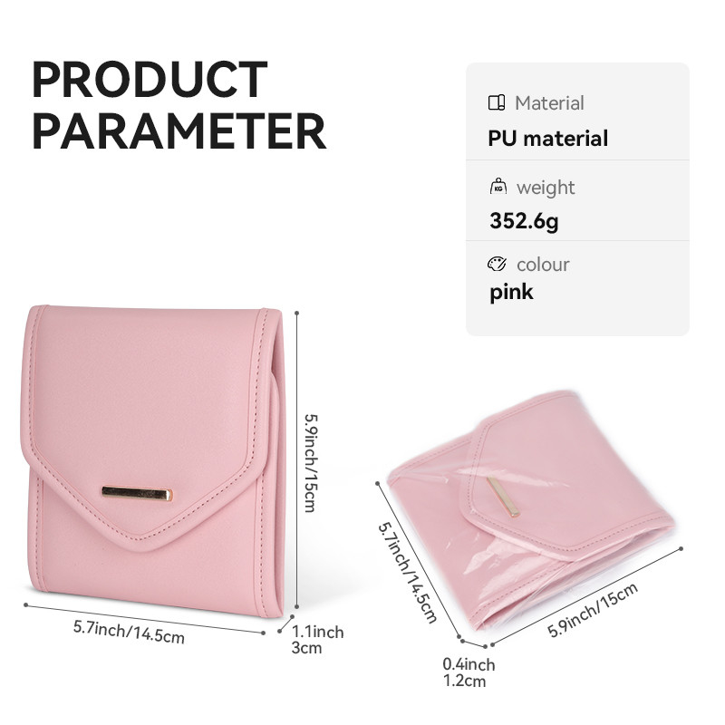 Saco dobrável 14.5x3x15cm de Mini Travel Organizer Jewellery Roll da caixa do filtro do armazenamento da joia