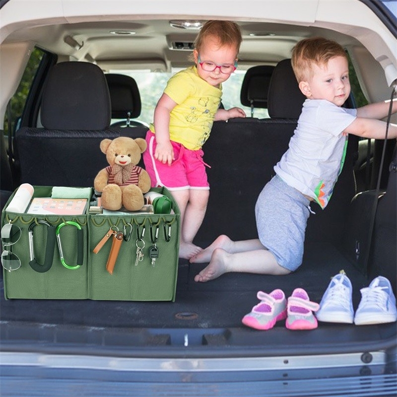 Armazenamento dobrável Tote Luggage Storage For Suv do tronco dois compartimentos 36x4x9 dobráveis”