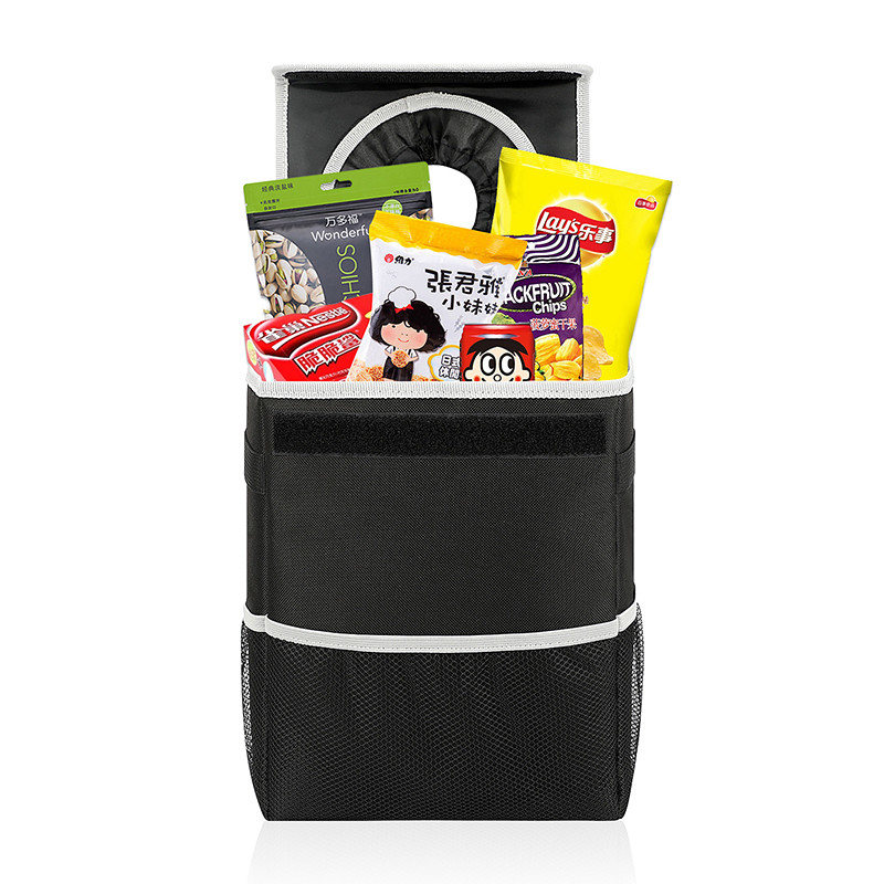Lixo 8.4x7.4x10.4 da tampa do escaninho de lixo da prova do escape de Bags Black Hanging do organizador do carro do lixo”