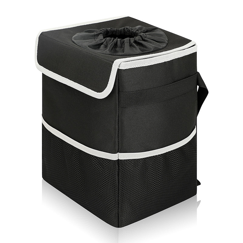 Lixo 8.4x7.4x10.4 da tampa do escaninho de lixo da prova do escape de Bags Black Hanging do organizador do carro do lixo”