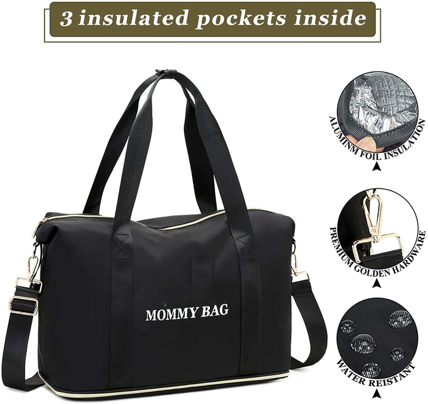 Bolsos bonitos macios de Tote Bags Small Insulated Bottle do tecido para recém-nascido personalizados