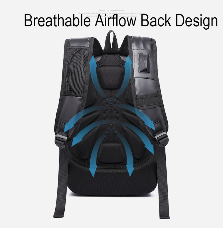Tamanho grande duro 16.14x10.43x1.18 de EVA Shell Business Backpack Travelling Bags”