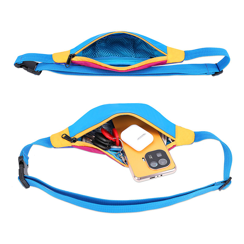 Polegada de nylon de Fanny Pack 420D 11X2.3X4.3 das mulheres do saco da cintura do estilingue da correia