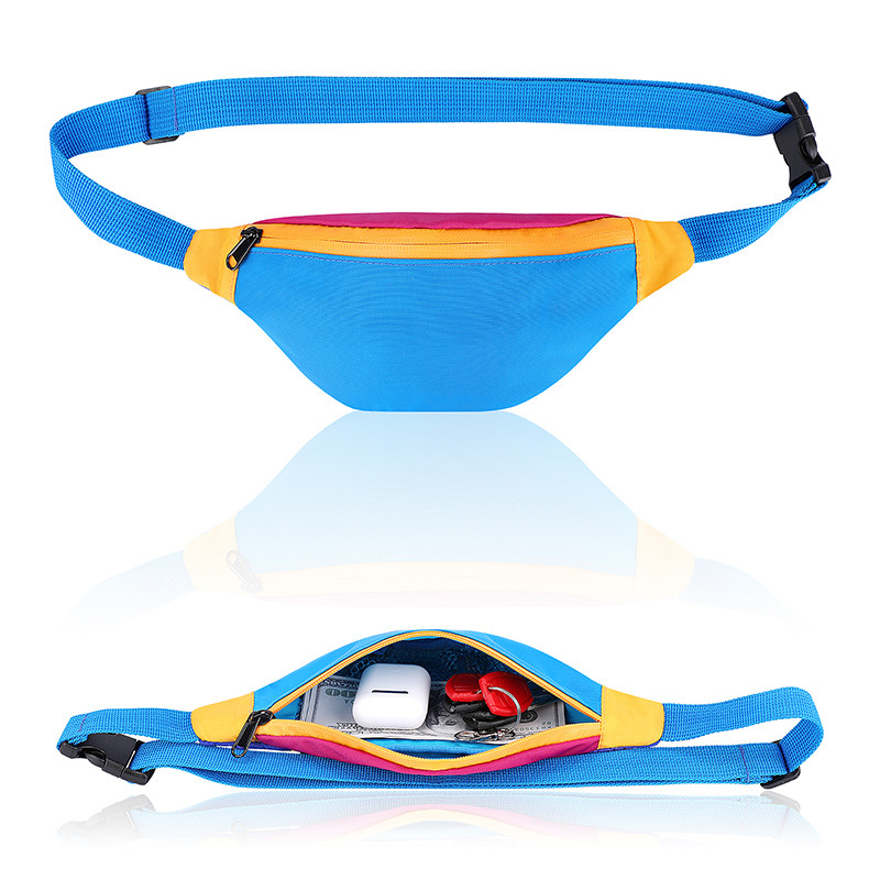 Polegada de nylon de Fanny Pack 420D 11X2.3X4.3 das mulheres do saco da cintura do estilingue da correia