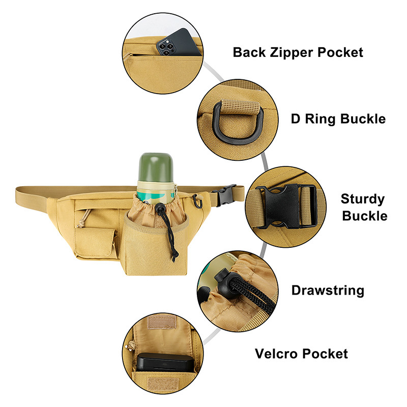 Telefone celular Fanny Pack For Running Messenger pequena 14X6 do saco da cintura do malote do esporte da correia”