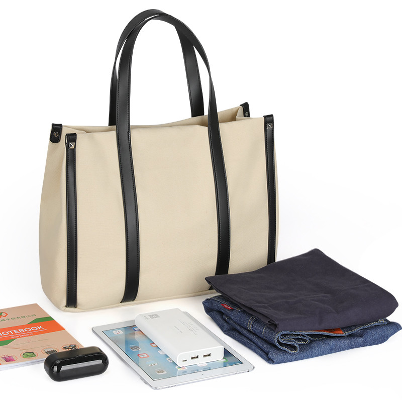Os sacos de compras amigáveis de Eco da lona grande do tamanho curtos seguram o totalizador 15x5x12 do ombro”