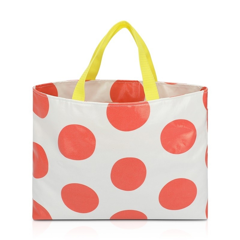 A lona de dobramento Tote Shopping Bag Large bolsas de 3 blocos franze as carteiras 15.5X12.5”