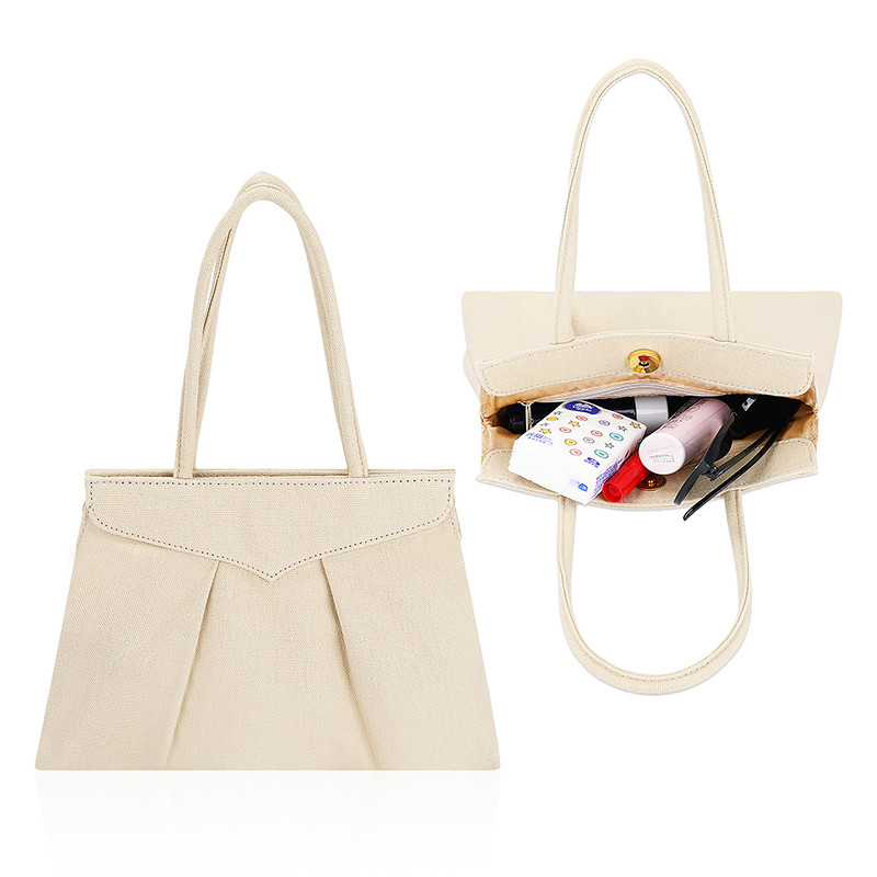 Lona sustentável Tote Bags Zipper Button 10x7 dos sacos de compras reusáveis amigáveis de Eco”