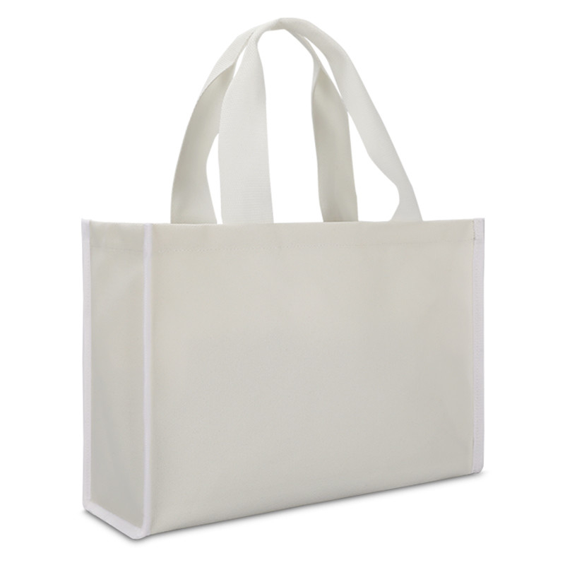 A lona Tote Bag Eco Friendly Shopping ensaca a parte inferior grossa resistente varejo 4x4x10”