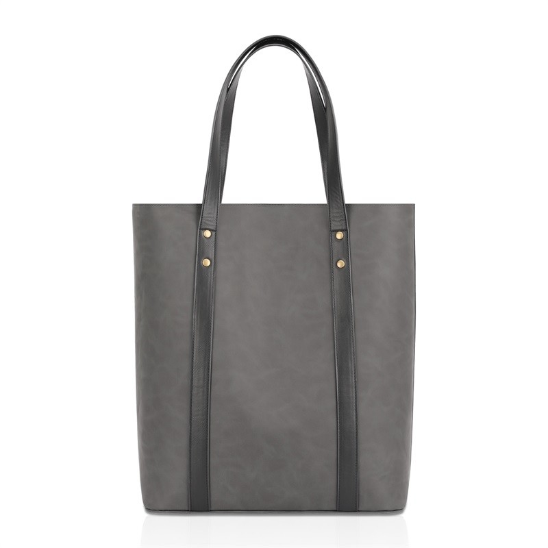 Imprimindo o totalizador feito sob encomenda 13X5X15 do cliente do couro do bolso do zíper dos sacos de compras amigáveis de Eco”