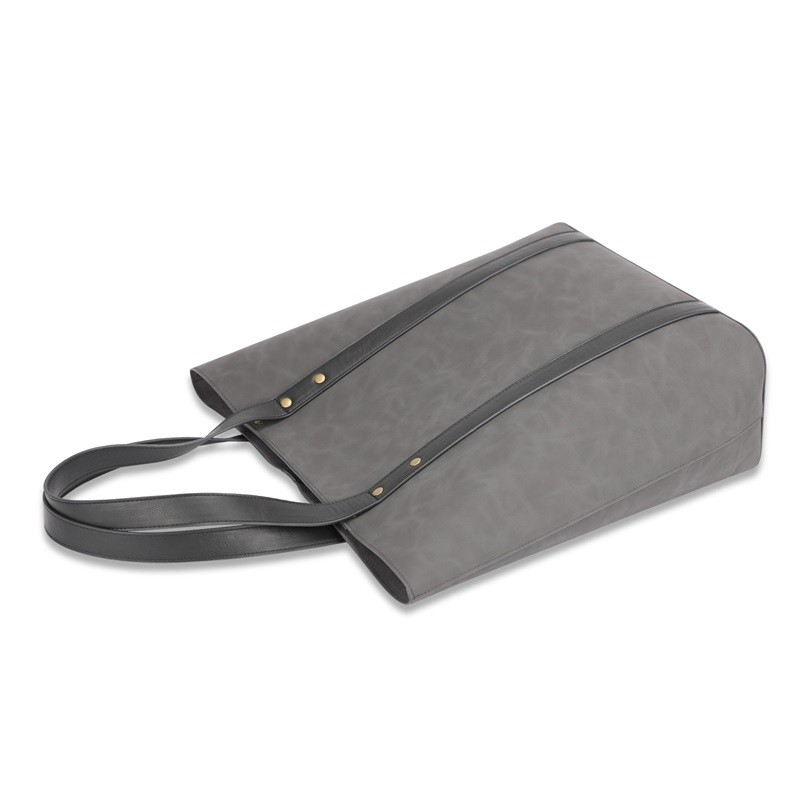 Imprimindo o totalizador feito sob encomenda 13X5X15 do cliente do couro do bolso do zíper dos sacos de compras amigáveis de Eco”