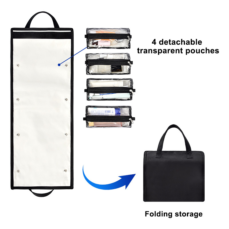 A extra grande do curso que pendura o PVC de Bag Separated do organizador do arti'culo de tocador compõe o malote 9X5”