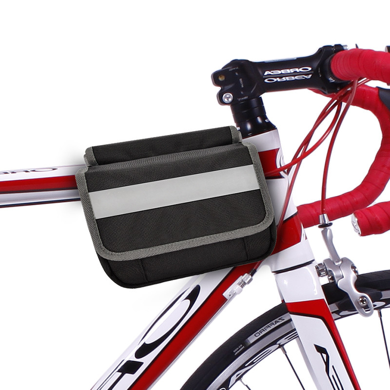 Parte traseira impermeável do grande saco da bicicleta do telefone sob o malote da tira reflexiva de Seat para dar um ciclo 7X6X5”