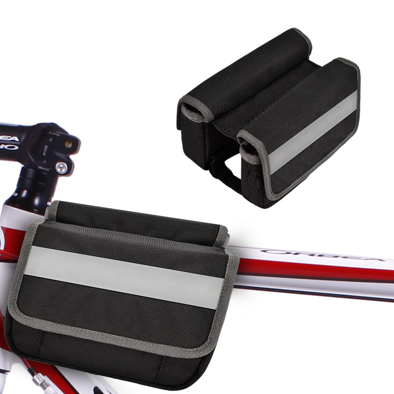 Parte traseira impermeável do grande saco da bicicleta do telefone sob o malote da tira reflexiva de Seat para dar um ciclo 7X6X5”