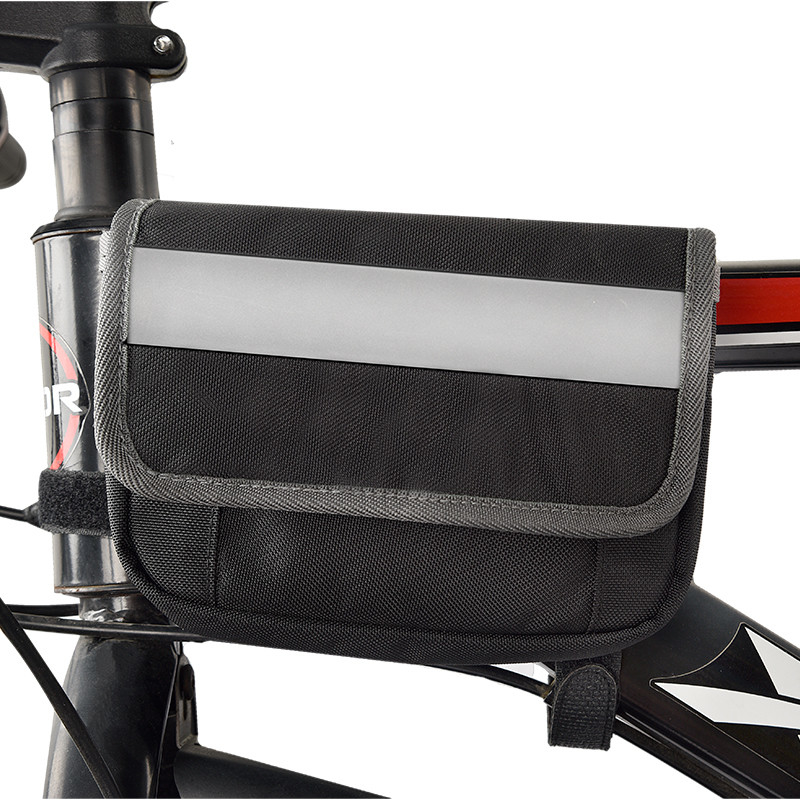 Parte traseira impermeável do grande saco da bicicleta do telefone sob o malote da tira reflexiva de Seat para dar um ciclo 7X6X5”