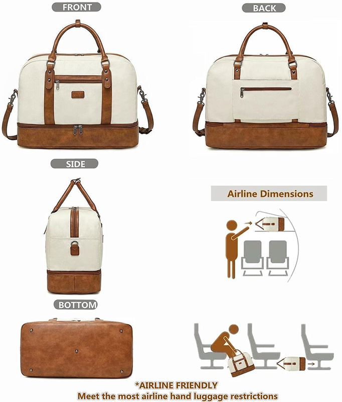 O curso à moda do Duffel ensaca com polegada 19.7x9.8x14.6 do arti'culo de tocador 19 do compartimento do portátil”
