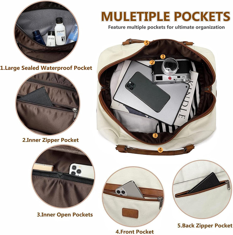 O curso à moda do Duffel ensaca com polegada 19.7x9.8x14.6 do arti'culo de tocador 19 do compartimento do portátil”
