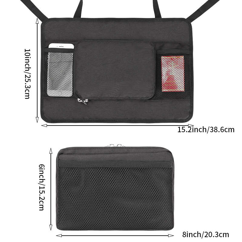 Saco de rede para o assento traseiro 15.2x10 do suporte de Bags Pocket Handbag do organizador do carro”