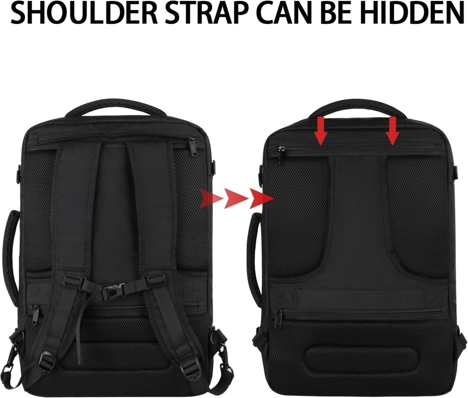 Negro 40L Expandivel Saco de Bagagem de Carregamento de Voo Saco de Viagem de Duffel Aprovado para Exterior