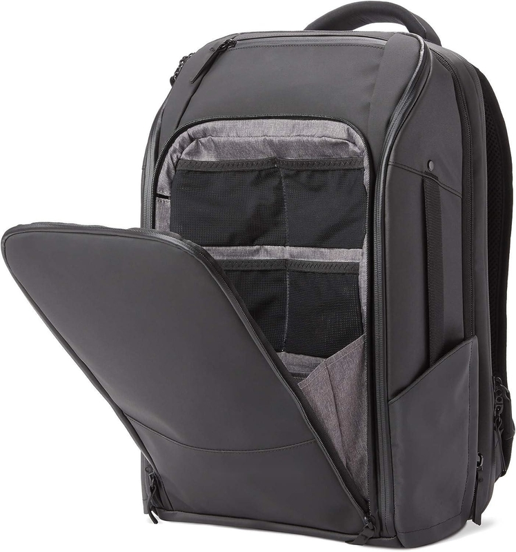 Mochila expansível para viagens ao ar livre para adultos Grande tamanho Preto 20L resistente à água