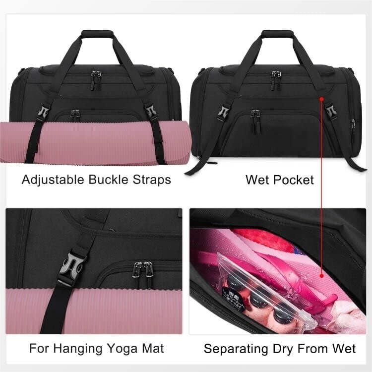 Grande Saco de Viagem de Fim de Semana de Alta Qualidade à prova d'água Salão de Ginástica Desporto Toileteria Saco de Viagem com compartimento de sapatos