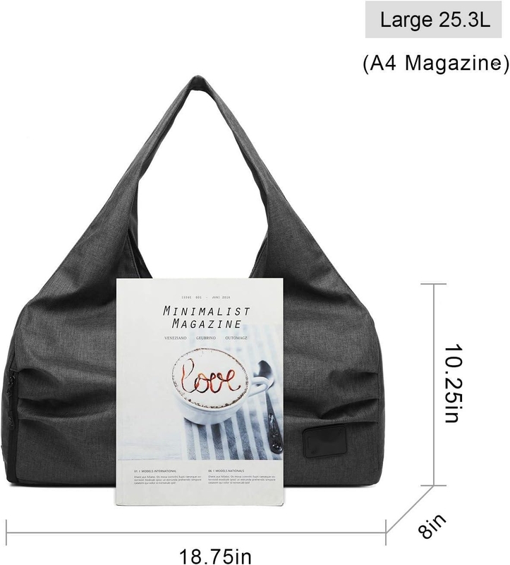 Bolsa de viagem de duffel com bolsos de armazenamento úmido e seco