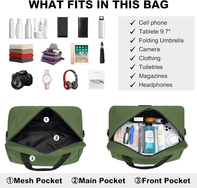 20L embaixo do assento Carry-On Sports Tote Gym Weekend Overnight Bag Para Homens Mulheres