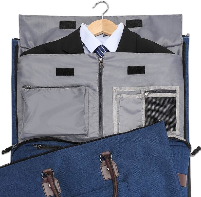 Carry On Large Blue 2 In 1 Hanging Bag Maleta de viagem personalizada com saco sanitário