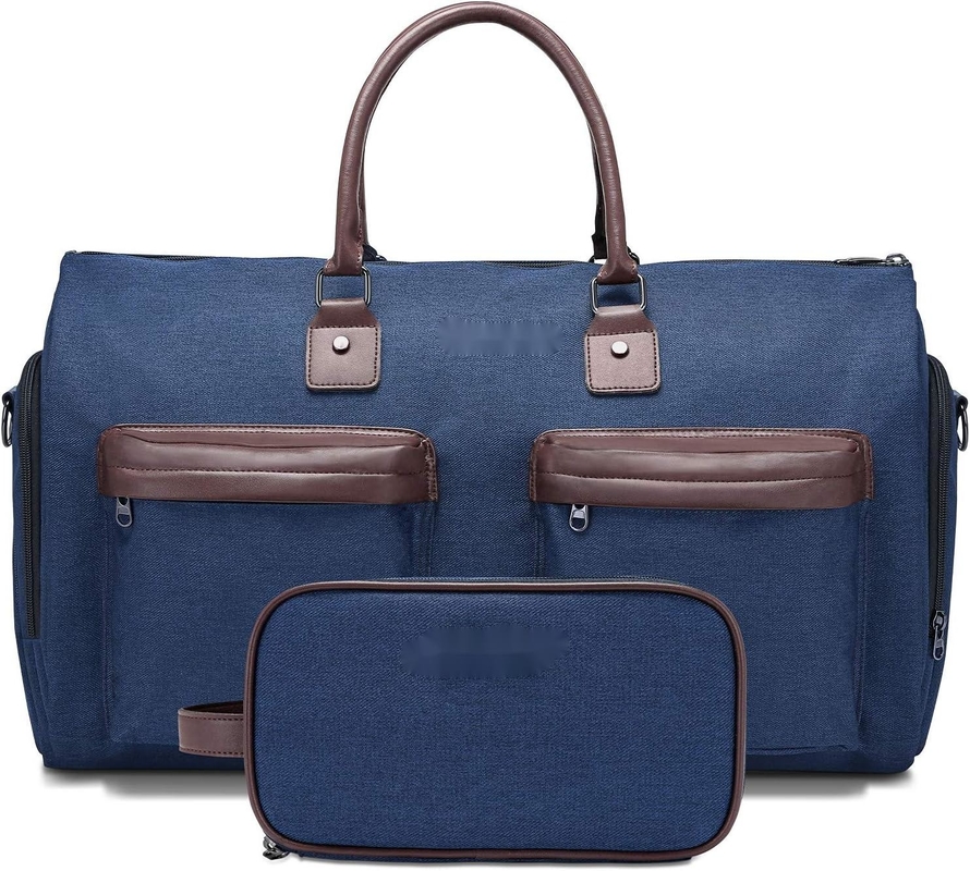 Carry On Large Blue 2 In 1 Hanging Bag Maleta de viagem personalizada com saco sanitário