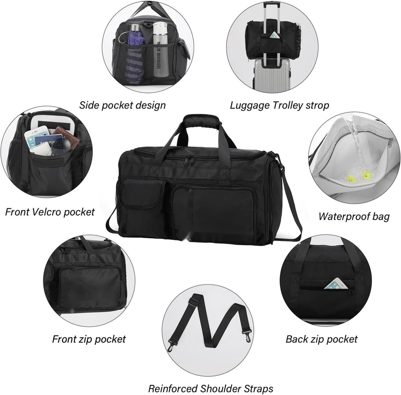 Saco de viagem personalizado com separação seca e molhada