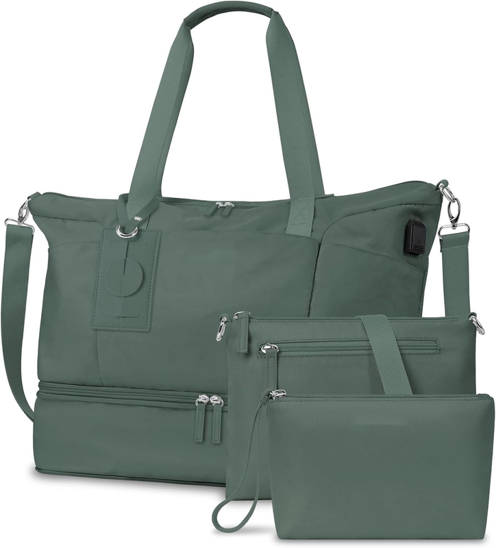 Carry On Tote Expansível Weekend Gym Duffle Custom com compartimento de sapatos e bolso molhado