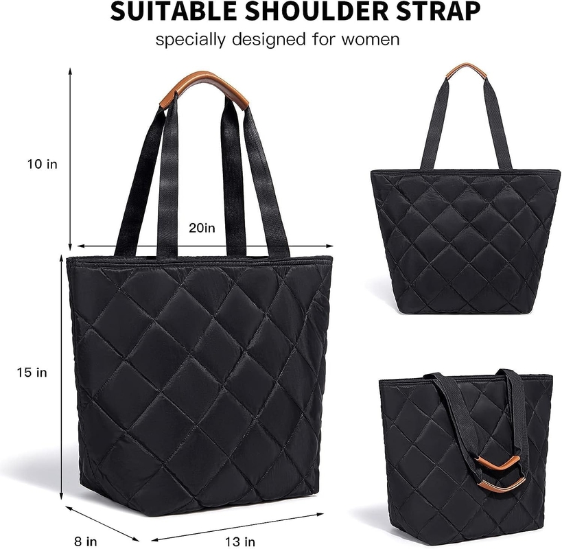 Transporte Saco grande isolado reutilizável de mercearia Tote Picnic Custom Travel Cooler Bag Para alimentos frios ou quentes