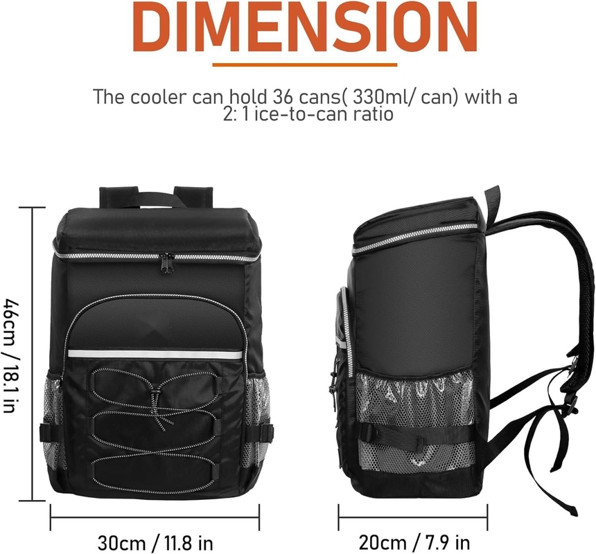Saco refrigerador portátil isolado leve resistente à água para piquenique acampamento praia caminhadas churrasco