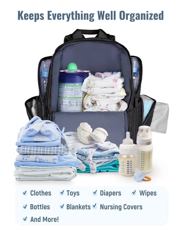Saco de viagem personalizado com 2 bolsos isolados laterais para homens mulheres