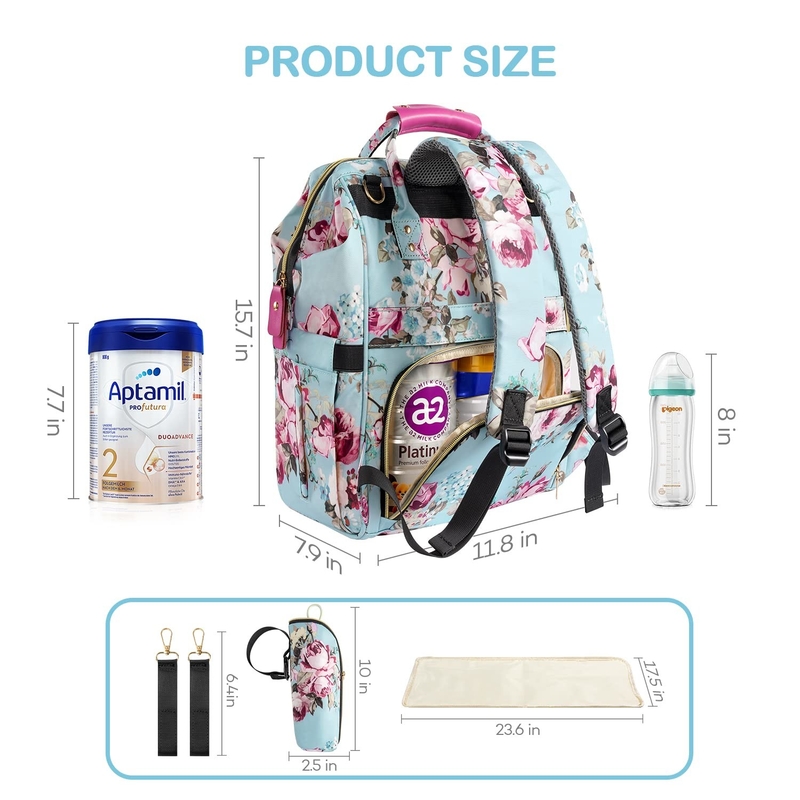 Saco de fraldas de viagem personalizado para mamã e papai