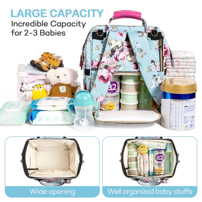 Saco de fraldas de viagem personalizado para mamã e papai