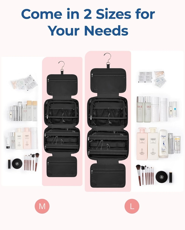 Black Large Carry-on Acessórios de Viagem Essentials Maquiagem Puffy Cosmética Custom Travel Bag com organizador de jóias