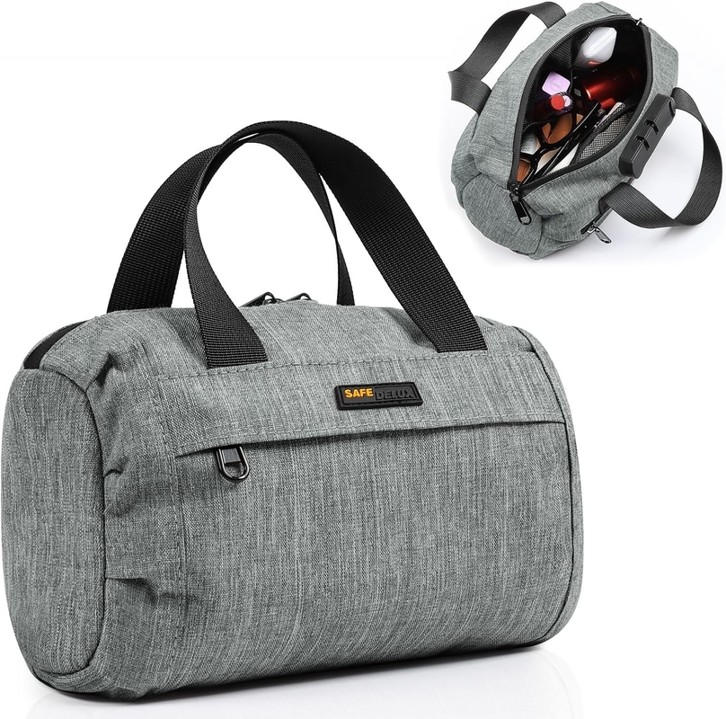 Ótimos presentes recipiente revestido de carbono carvão ativado Boston Custom Travel Proof Bag com fechadura combinada
