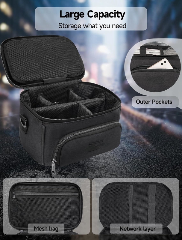 Saco portátil resistente a odores e odores de viagem personalizado de grande capacidade com separadores removíveis