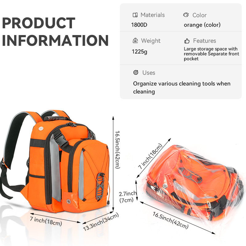 2024 New Design Premium Quality Large Capacity Multifunctional Custom Travel Cleaning Tool Bag