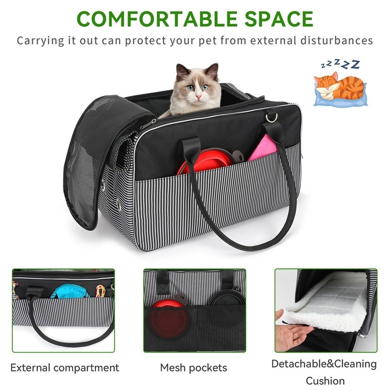Companhia Aérea Aprovada Malha Respiratória Portátil Cachorrinho Gato Cão Saco de Cocô Dispensador de Saco de Animais de Viagem Personalizado