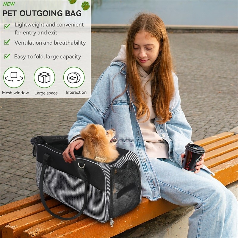 Companhia Aérea Aprovada Malha Respiratória Portátil Cachorrinho Gato Cão Saco de Cocô Dispensador de Saco de Animais de Viagem Personalizado