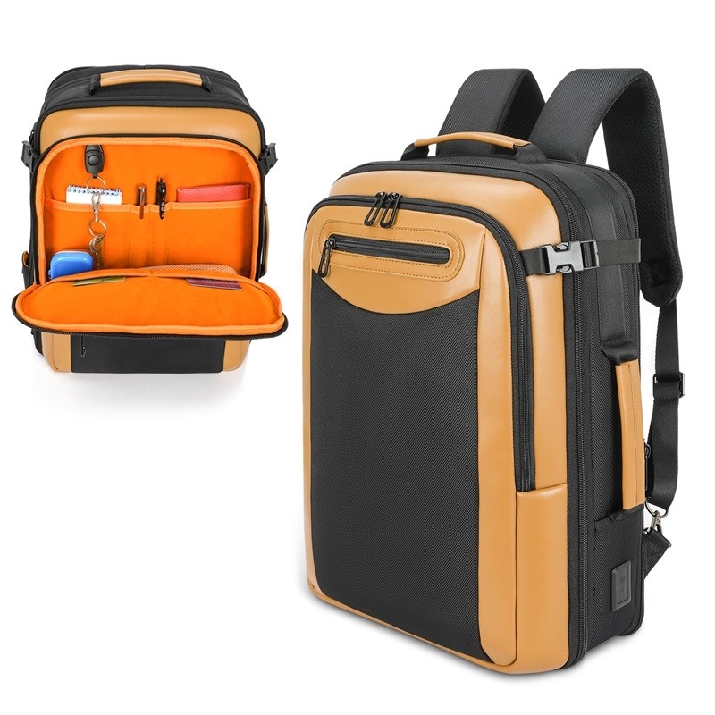 Trabalho Resistente à Água Escola Universitária Anti-roubo Empresarial Mochila portátil de viagem personalizada com porta de carregamento USB