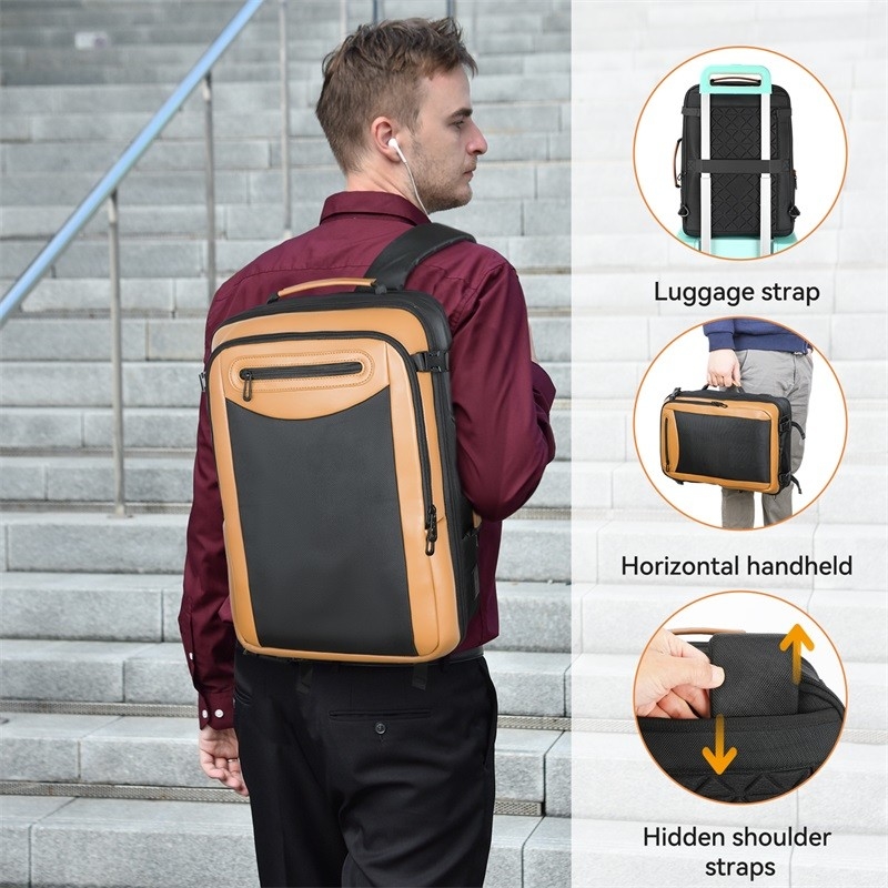 Trabalho Resistente à Água Escola Universitária Anti-roubo Empresarial Mochila portátil de viagem personalizada com porta de carregamento USB