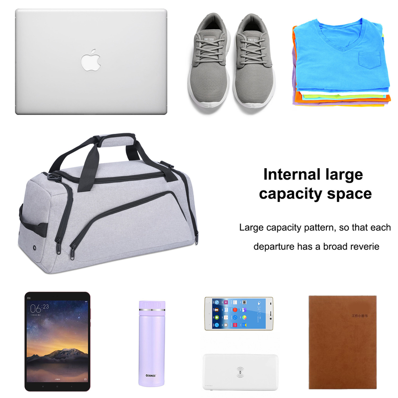 saco do curso do Duffel das mulheres de 130l 120l 115l 110l 100l Xl grande com luva 50x20x24CM do trole