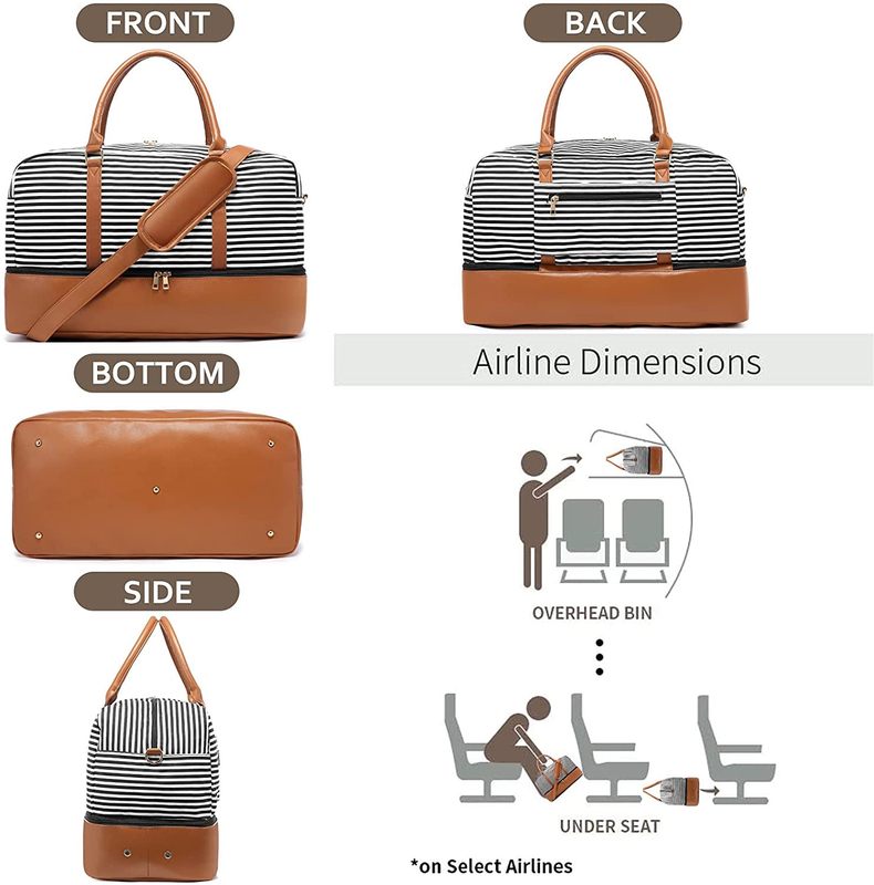 Bagagem Carry On Weekend Tote 16.2x14.5x8 dos sacos de Duffel do curso da lona dos homens”