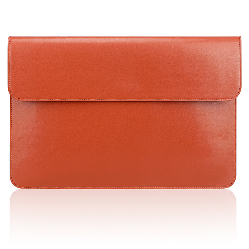 O portátil do negócio das mulheres ensaca para o Macbook Pro 13 a aleta de envelope do couro da luva do computador de 13,3 polegadas